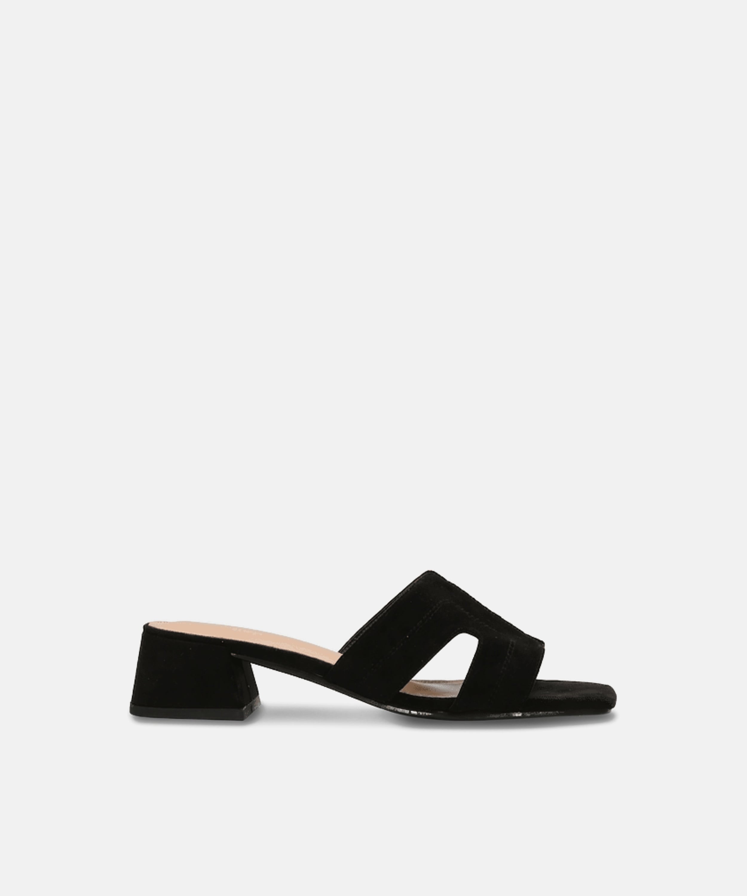 Sandalia mule tac&oacute;n bajo